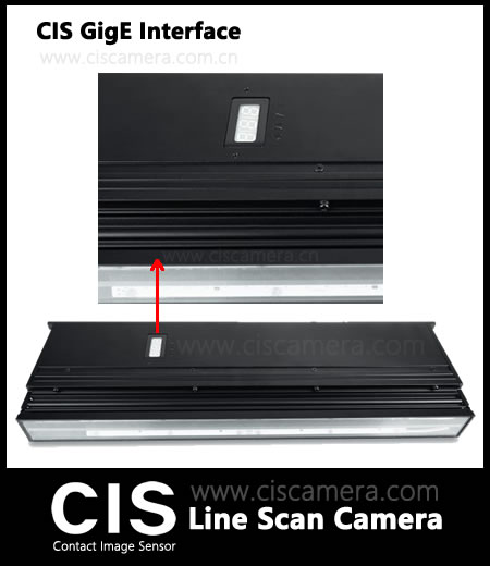 CIS Line Scan Camera GigE Interface