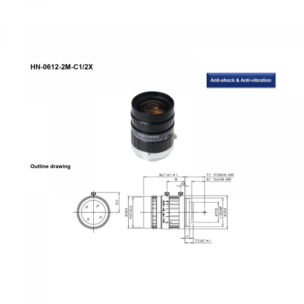 DAHENG Anti-Shock/Vibration Machine-Vision Lens - Image 2
