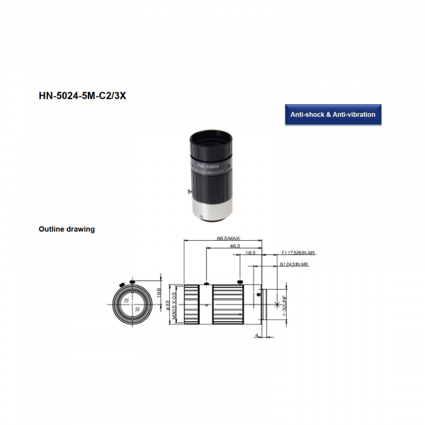 DAHENG Anti-Shock/Vibration Machine-Vision Lens - Image 2