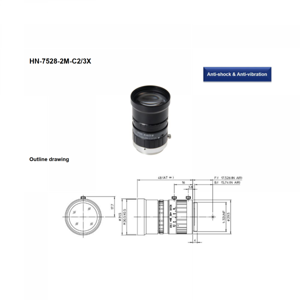 DAHENG Anti-Shock/Vibration Machine-Vision Lens - Image 2
