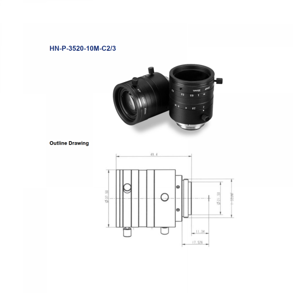 DAHENG Ultra-Low Distortion Machine-Vision Lens - Image 4