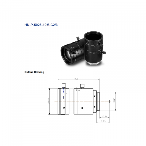 DAHENG Ultra-Low Distortion Machine-Vision Lens - Image 4