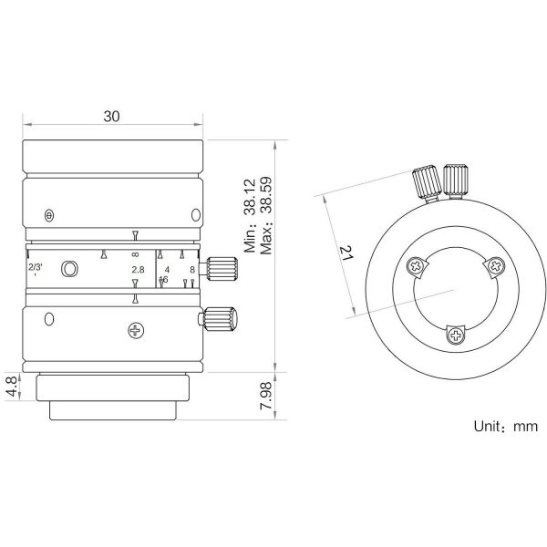 HIKROBOT Lens, FA Series, MF - Image 2