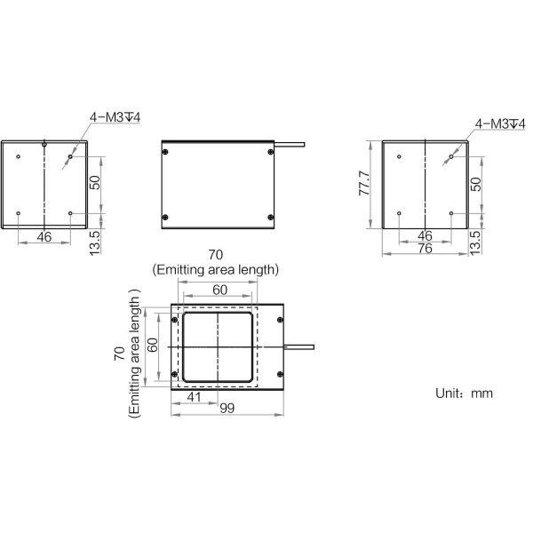 HIKROBOT Light Source, Coaxial Type, Infra-red - Image 2