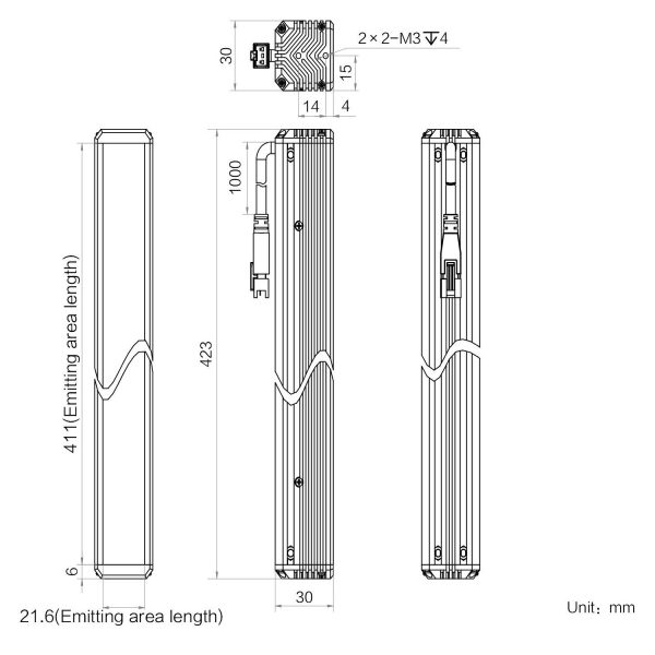 HIKROBOT Light Source, Bar Type, Infra-red - Image 2