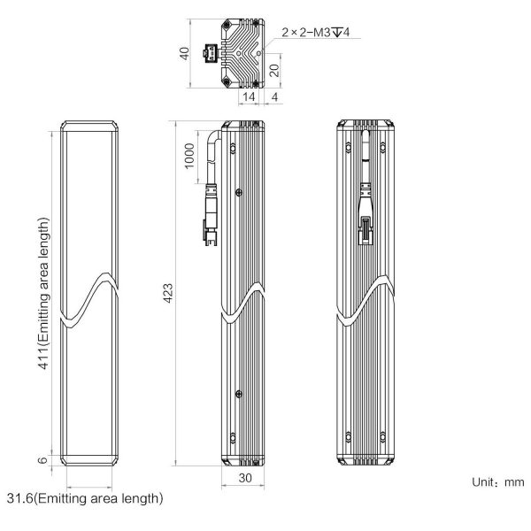 HIKROBOT Light Source, Bar Type, Infra-red - Image 2