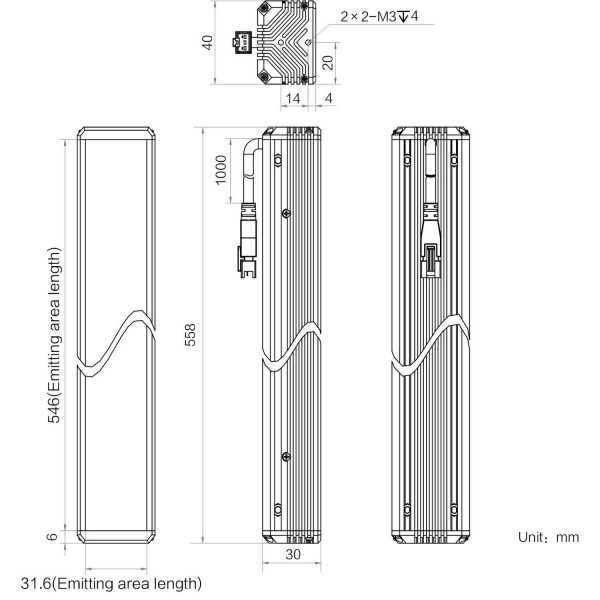HIKROBOT Light Source, Bar Type, Infra-red - Image 2