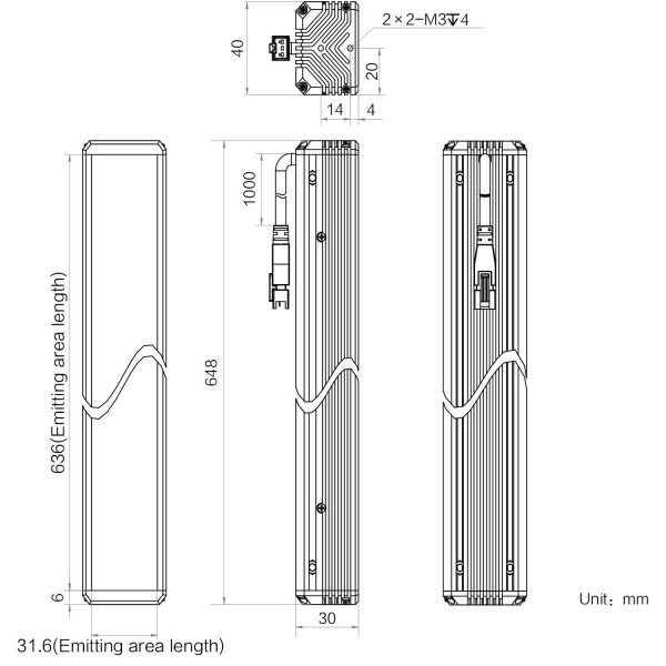 HIKROBOT Light Source, Bar Type, Infra-red - Image 2