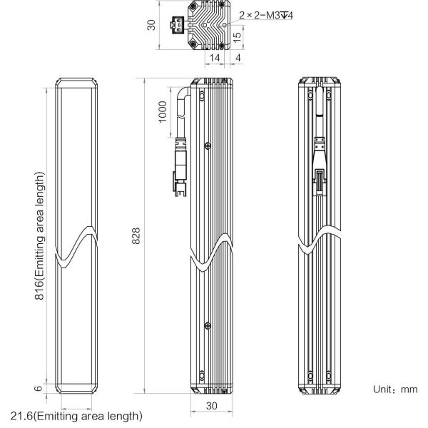 HIKROBOT Light Source, Bar Type, Infra-red - Image 2