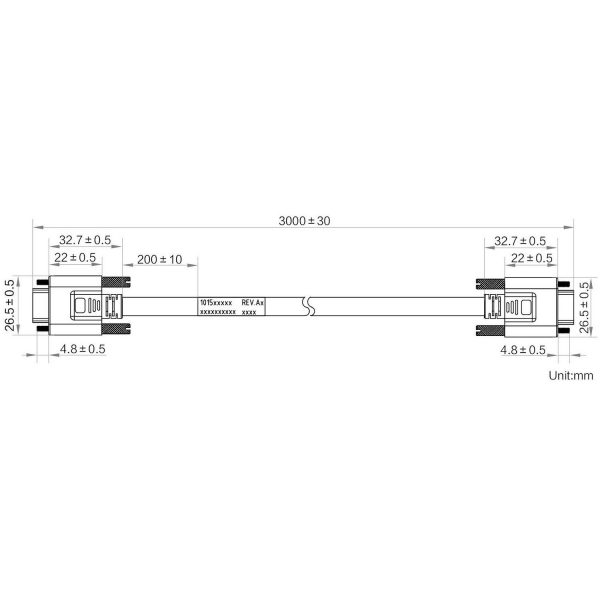 HIKROBOT Data Cable, Standard Camera Link, S2S, Straight, 3m, static - Image 2