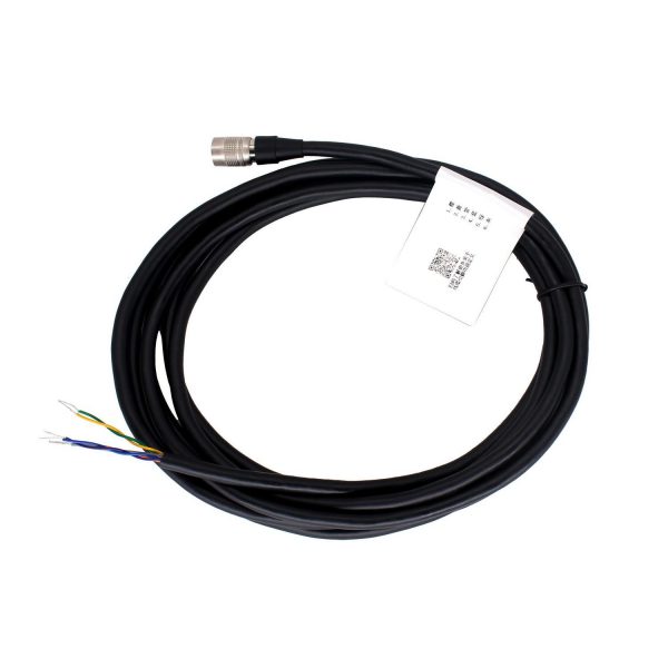HIKROBOT Power/IO Cable, Hirose 6pin Flexible, HR10A-7P-6S to Open, 10m, Black, static/moveable/mechanical arm
