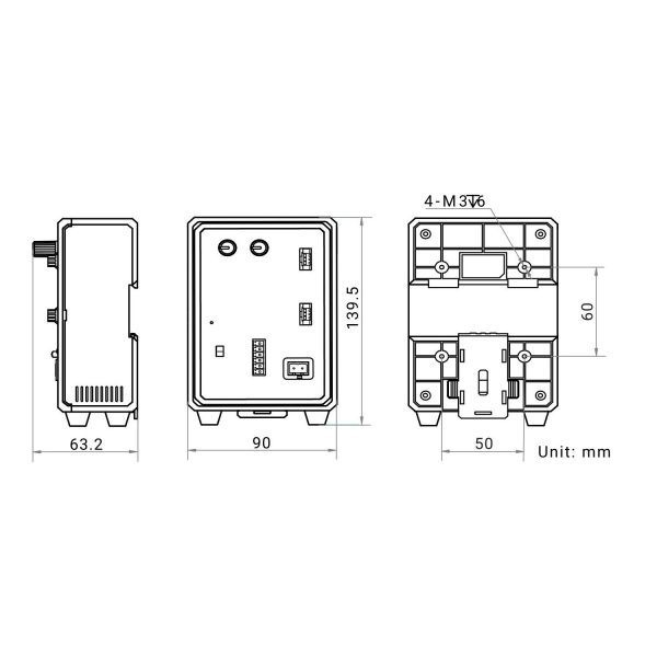 HIKROBOT Light Controller, Digital controller, constant current, Input: 220VAC, Output: 500W/48VDC, Channels: 2, RJ45, DB9F - Image 2