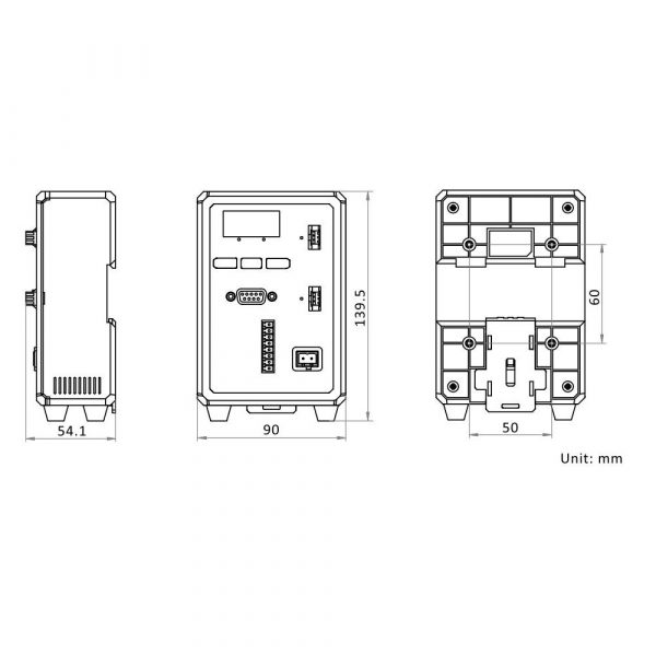 HIKROBOT Light Controller, Digital controller, constant current, Input: 220VAC, Output: 750W/48VDC, Channels: 2, RJ45, DB9F - Image 2