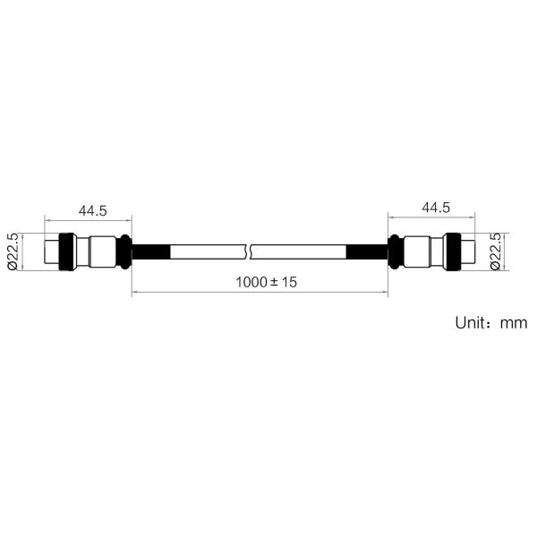 HIKROBOT Light Source extension cable, 19M-8A to 19M-8A, 1m - Image 2