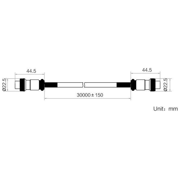 HIKROBOT Light Source extension cable, 19M-8A to 19M-8A, 30m - Image 2